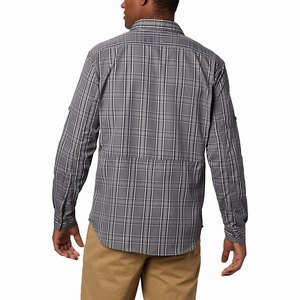 Columbia Silver Ridge™ 2.0 Plaid Långärmad Tröja Herr Grå (ZAGWY9860)